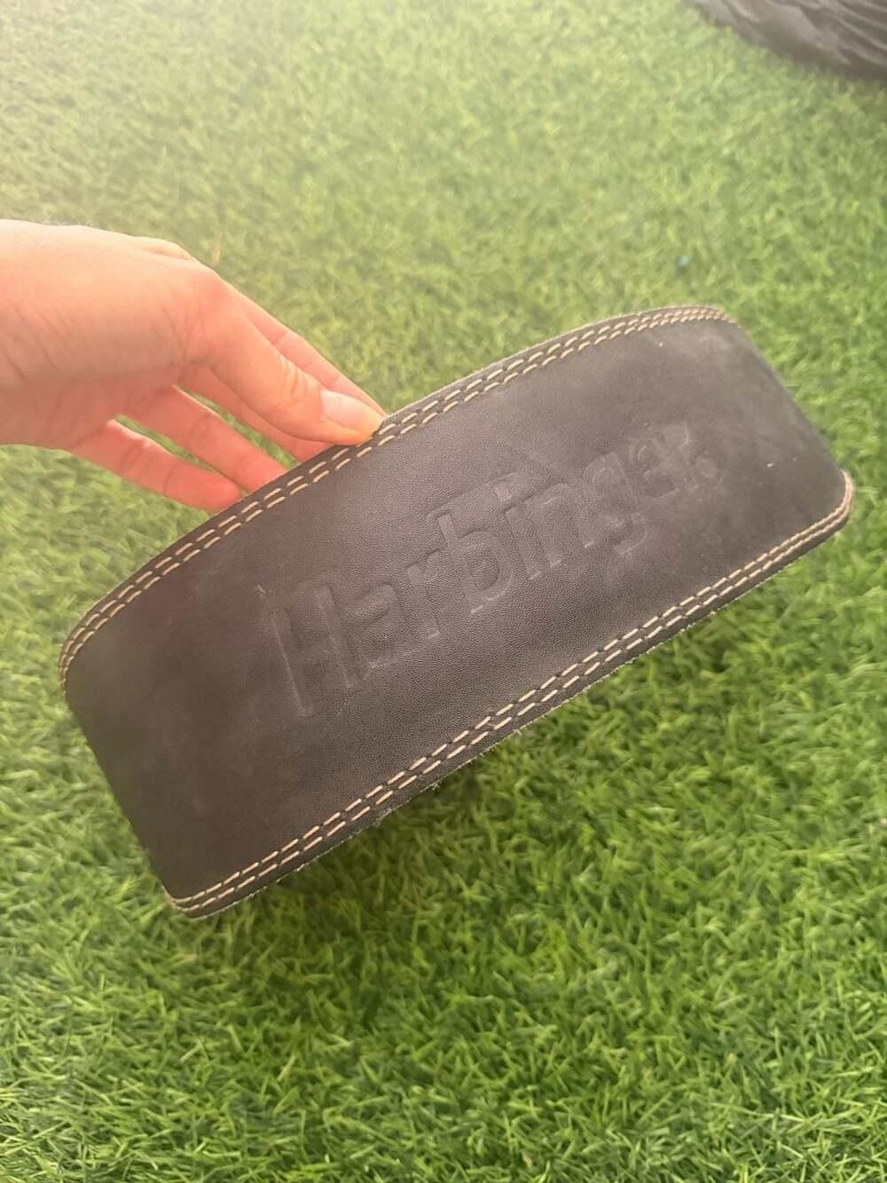 Harbinger Weight Lifting Belt Size M Black Padded Leather